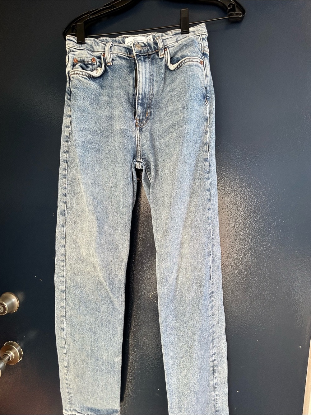 & Other Stories Light Blue Straight-Leg Denim Jeans - Picture 3 of 7
